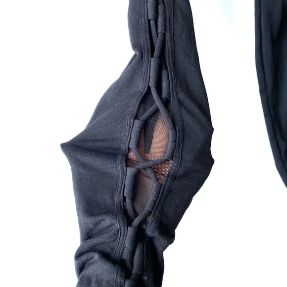 Free People movement xs black leggings side lace up - Picture 6 of 16